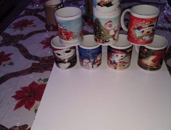 TAZAS NAVIDEÑAS PERSONALIZADAS 