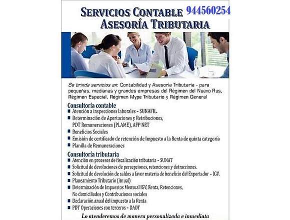 ASESORIA CONTABLE, TRIBUTARIA, LABORAL