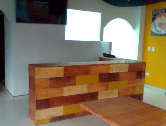 MUEBLES EN ESTIBAS Y MADERA 