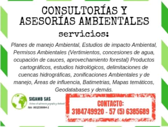 ASESORÍAS Y CONSULTORIAS EN TRAMITES AMBIENTALES