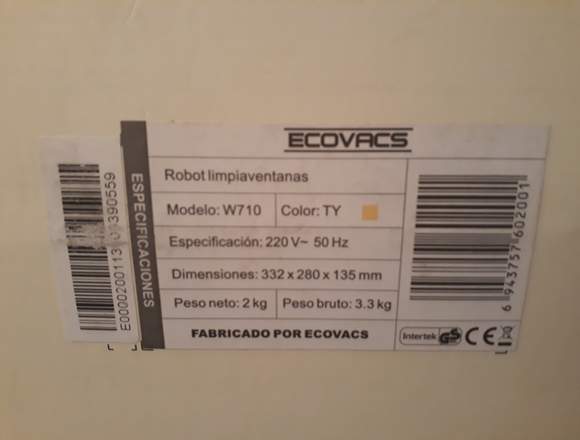 MAQUINA LIMPIEZA VIDRIOS ECOVACS WINBOT W710