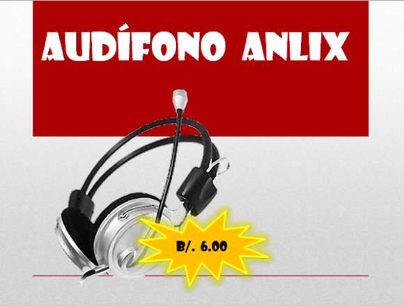 Audifono Anlix para Pc