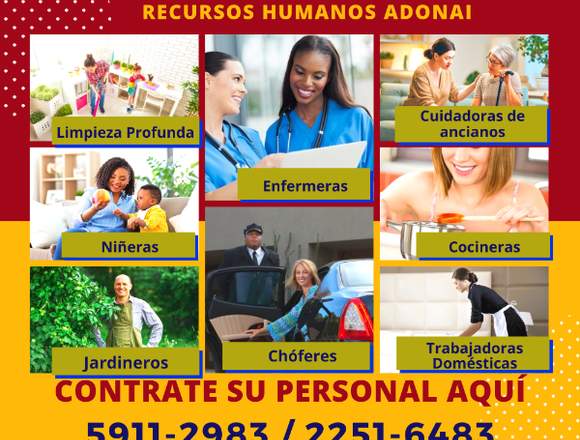 PERSONAL PARA SERVICIOS DOMÉSTICOS CALIFICADOS 