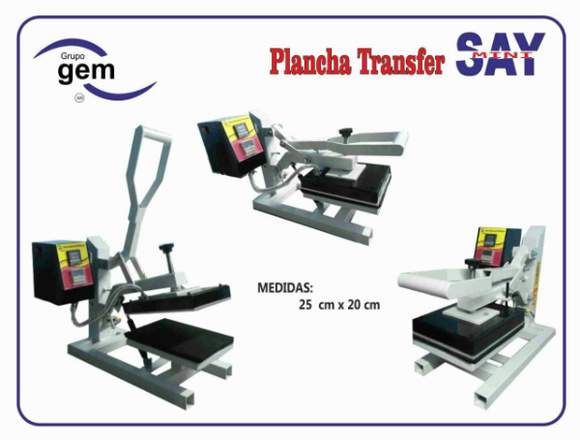 PLANCHA TRANSFER PEQUEÑO FORMATO 