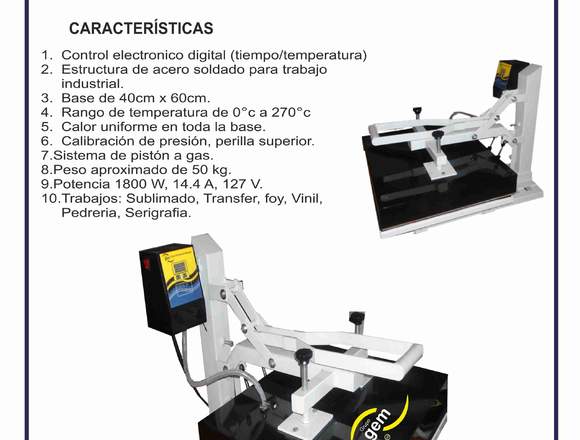 PLANCHA TRANSFER INDUSTRIAL SÁNDWICH