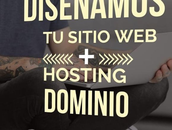 diseño de pagina web + hosting+dominio 