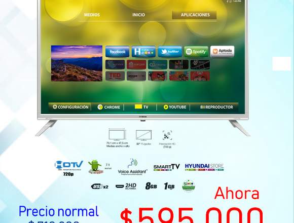 Televisor hyundai 32 pulgadas smart tv full hd