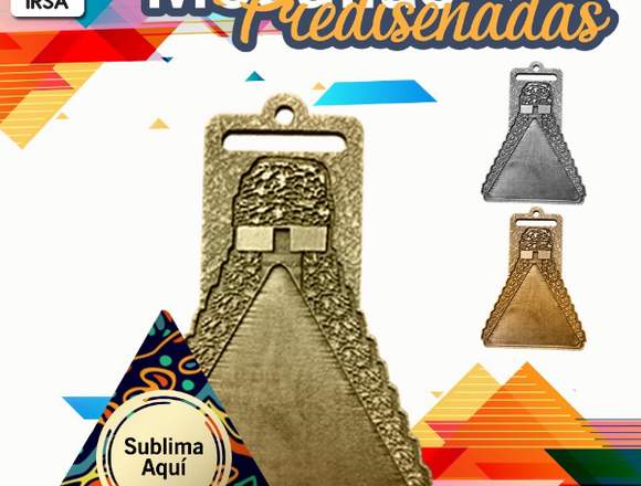 Medallas metálicas con sublimación 