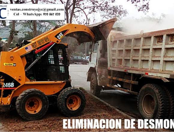 ELIMINACIÓN DE DESMONTE