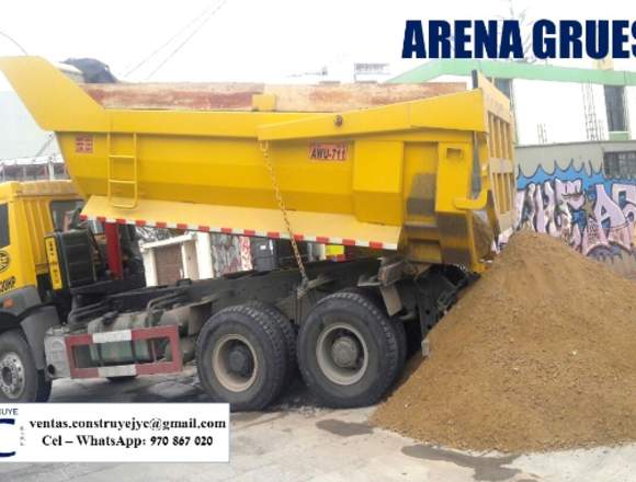 ARENA GRUESA EN M3 Y EMBOLSADO