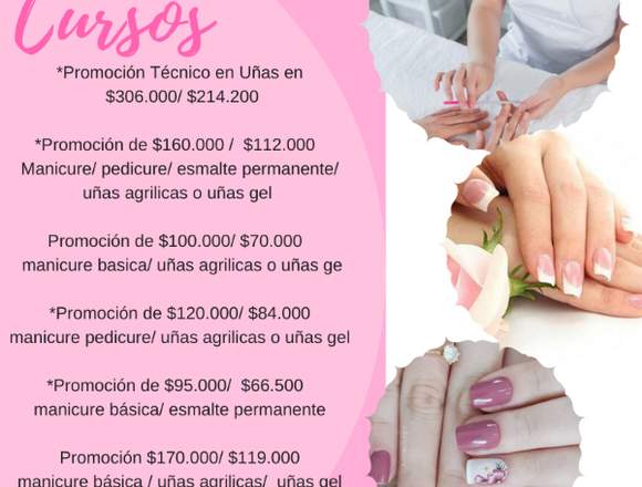 cursos de manicure por el mes de marzo 