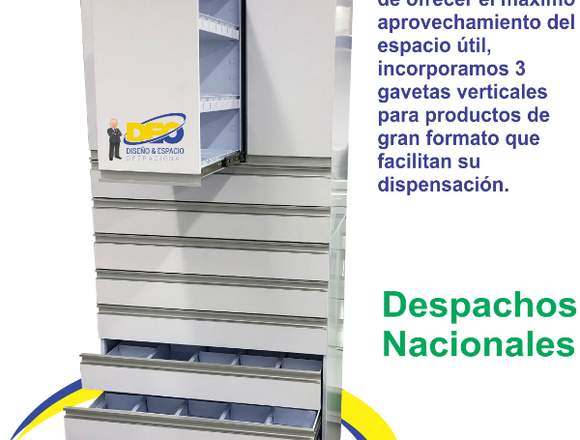 TORRE GAVETERA PARA FARMACIA 