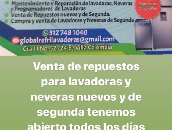 Venta de repuestos para lavadoras y neveras 