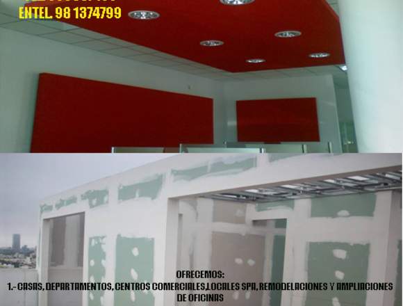 construccion en drywall cielo rasos 948612003