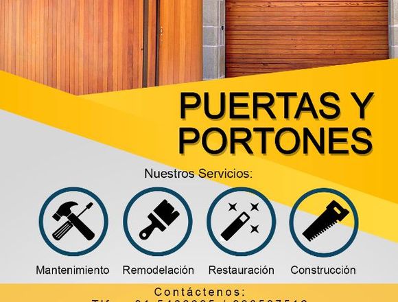 Puertas y Portones de madera