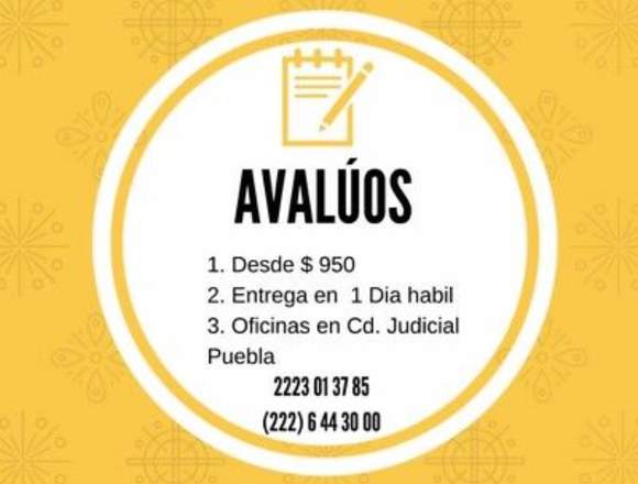 AVALUOS COMERCIALES ECONOMICOS EN PUEBLA