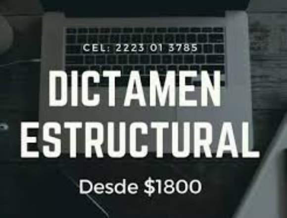 DICTAMEN ESTRUCTURAL Y PLANOS ARQUITECTONICOS