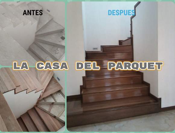 Terminados en gradas de madera 