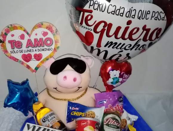 Canasta de regalo por San Valentín 