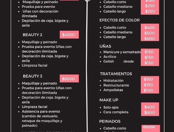 MAQUILLAJE Y PEINADO PARA EVENTOS 