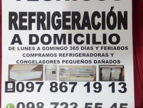 Técnicos refrigeración lavadoras a domicilio