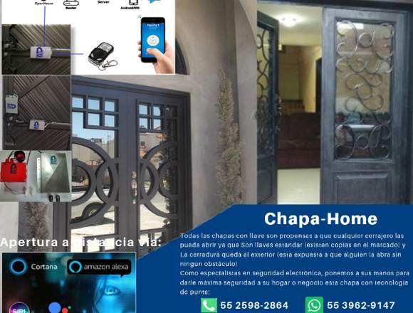 Chapa-home Electromecánica Para Puertas Portones 