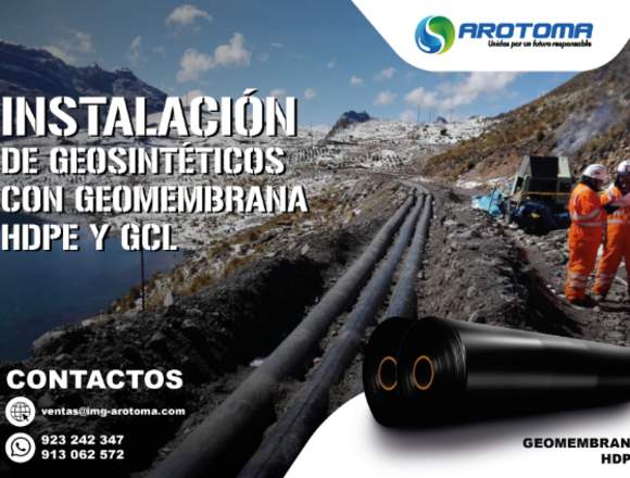 SE REALIZAN INSTALACIONES DE GEOSINTÉTICOS