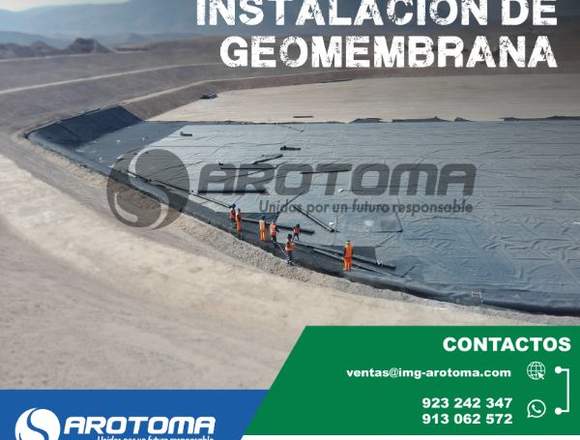 SERVICIO DE INSTALACIÓN DE GEOMEMBRANA HDPE