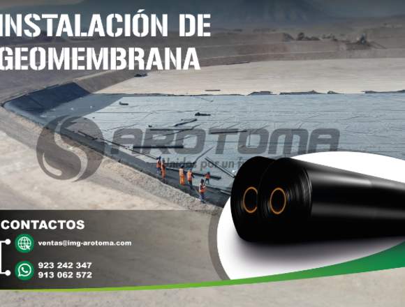 REALIZAMOS INSTALACIÓN CON GEOMEMBRANA HDPE