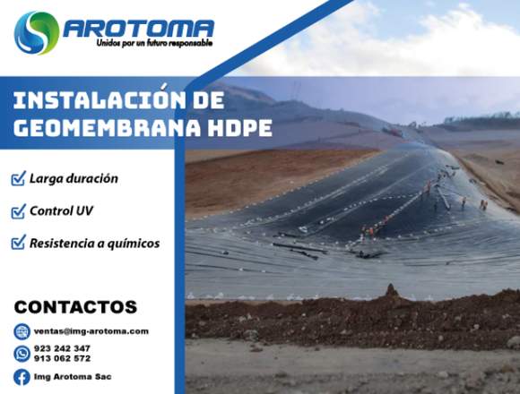 SERVICIO DE IMPERMEABILIZACIÓN DE GEOMEMBRANA HDPE