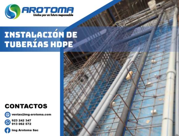 SERVICIO DE INSTALACIÓN DE TUBERÍAS HDPE