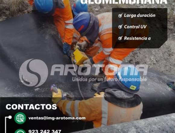 INSTALACIÓN DE GEOMEMBRANA/ ENVÍO A NIVEL NACIONAL