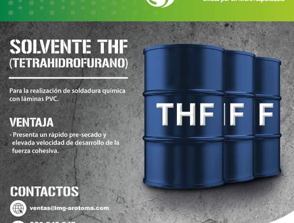 VENTA DE SOLVENTE THF PARA GEOMEMBRANA PVC