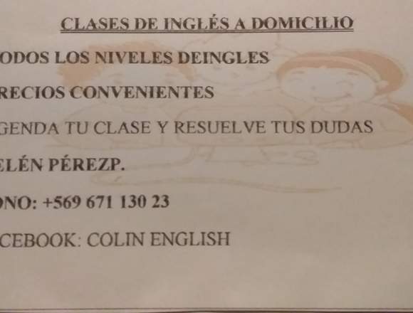 Clases de inglés A domicilio 