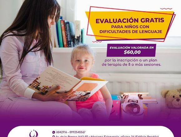 EVALUACIÓN GRATIS DIFICULTADES DE LENGUAJE 