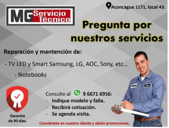 REPARACION DE TV SMART LED SAMSUNG LG SONY HISENSE