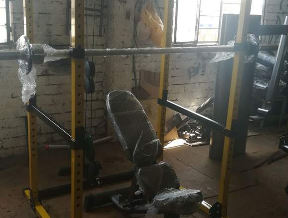 POWER RACK+LAT PULLDOWN - Equipo dos en uno