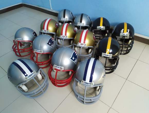 Cascos NFL tamaño original diferentes equipos