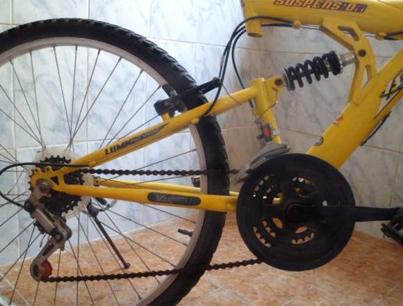 BICICLETA MONTAÑERA LUMIG RIN26 DOBLE SUSP $130