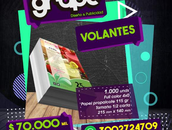 VOLANTES PARA PUBLICIDAD 