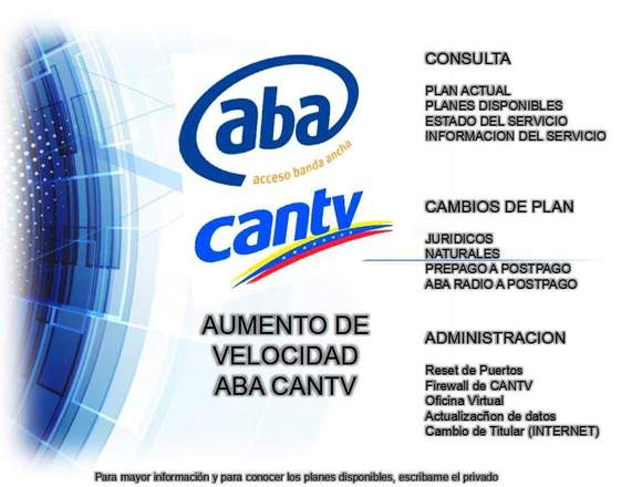 Servicio Aba Cantv Internet