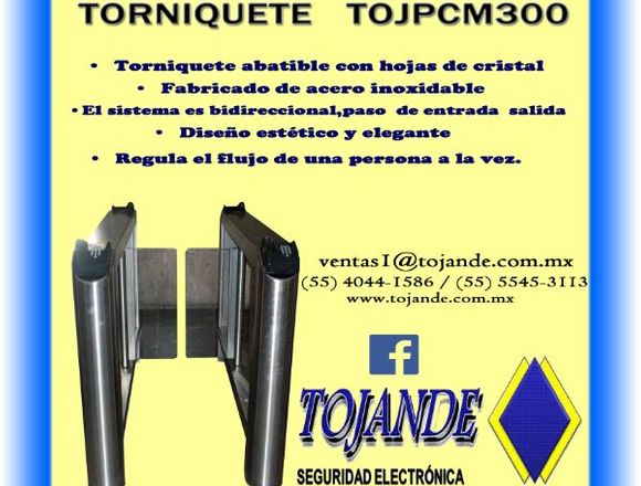 TORNIQUETE CON PUERTA DE CRISTAL