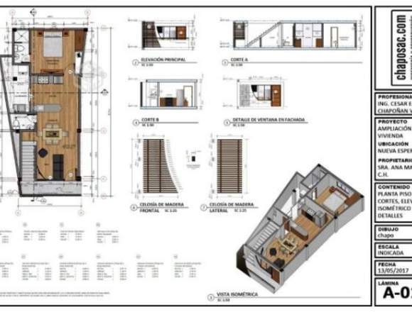 DEPARTAMENTO DE DIBUJO PLANOS AUTOCAD 2D