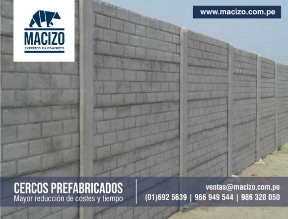 Cerco perimétrico prefabricado para obras