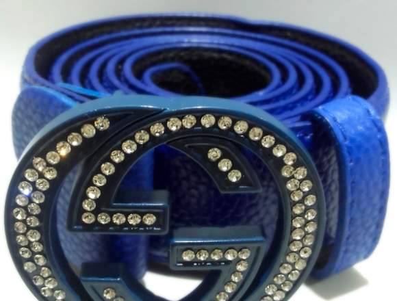 CINTURÓN GUCCI AZUL DE HOMBRE