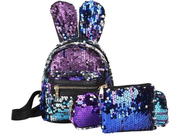 Mochilas con lentejuelas. 