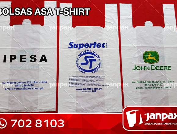 Bolsas Con Asa Camiseta -  JANPAX