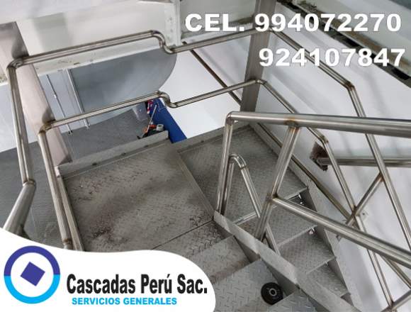 baranda de acero inox, pasamanos de acero inox