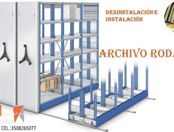 desmonte, desinstalación archivos rodantes