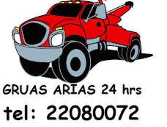 GRUAS ARIAS 24 HORAS PARA CUALQUIER TIPO DE AUTO 